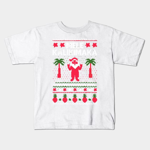 mele kalikimaka christmas Kids T-Shirt by crackdesign